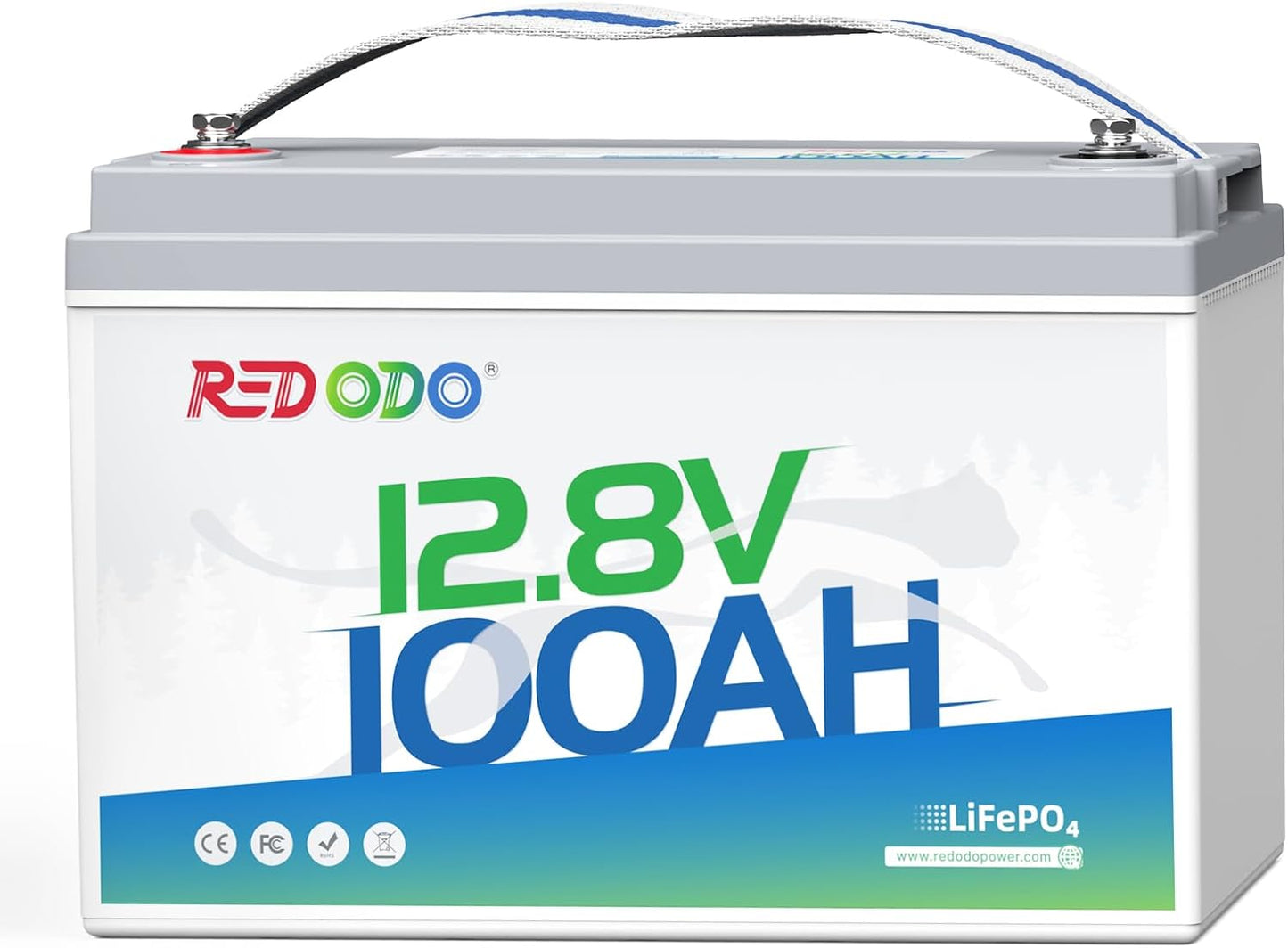 Redodo 12V 100Ah Lithium LiFePO4 Battery, Group 31 Battery Built in 100A BMS, Up to 15000 Cycles, 10 Years Lifetime, Perfect for RV, Off Grid, Solar, Marine, Trolling Motor