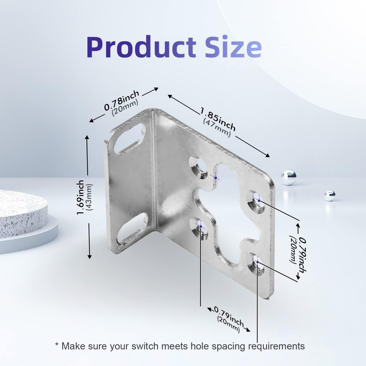 Rack Mount Kit 17.3'' Rack Ears for HP ProCurve/Aruba/OfficeConnect/HPE HP-4S (5064-2085) (5069-6535)