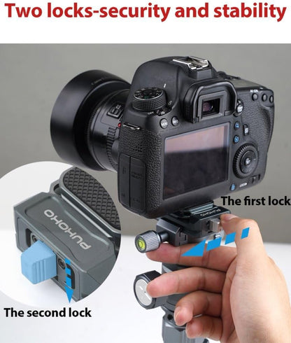 Camera Quick Release Plate Kit,w 1/4" to 3/8" Screw Thread,Quick Release System QR Plate Camera Tripod Mount Adapter for Canon/Sony/Nikon Cameras/Zhiyun/Feiyu/DJI