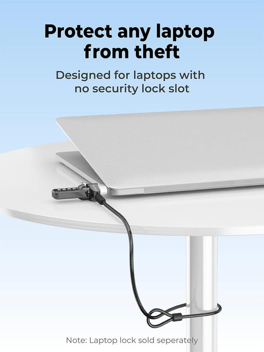 Laptop Lock Adapter for Kensington Lock | Adds Security Slot To Any Laptop inc MacBook | Use With Standard T-Bar Cable Locks | No Adhesive Needed