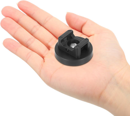 Yookeer 30 Pcs Magnetic Zip Tie Mount Base Black Magnetic Cable Clips Wire Holder Multipurpose Cable Ties Management Base Electrical Supplies for Wire (31 mm)