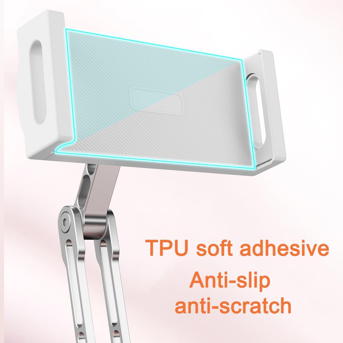 Pillow Stand Holder for Kindle Tablet iPad,Plush Mobile Phone Stand with a Snack Bowl with lid,Compatible with 4.7"-13" Phone, Tablet, iPad, iPhone, Google, Kindle, Samsung (Grey)