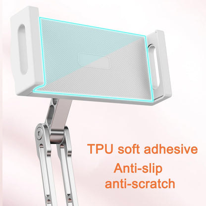 Pillow Stand Holder for Kindle Tablet iPad,Plush Mobile Phone Stand with a Snack Bowl with lid,Compatible with 4.7"-13" Phone, Tablet, iPad, iPhone, Google, Kindle, Samsung (Grey)