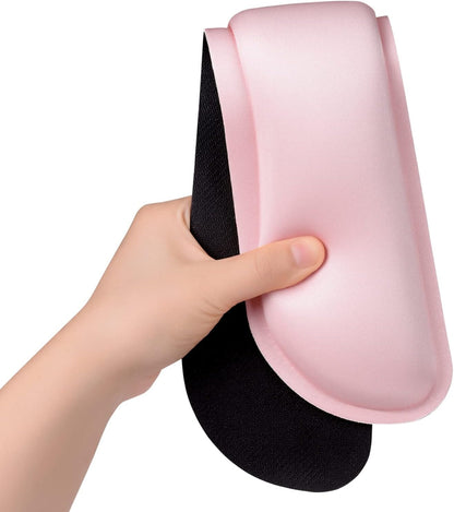 Dapesuom Enlarge Keyboard Wrist Rest, Memory Foam Wrist Cushion for Desk Mats Support, Cute Typing Pain Relief Keyboard Mouse Pad Rests Set with Non-Slip Base for Gaming Laptop Office Computer, Pink