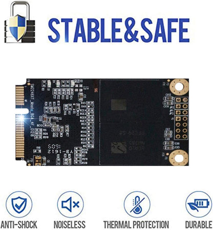 Dogfish Msata 250GB Internal Solid State Drive Mini Sata SSD Disk Drive High Performance Hard Drive for Desktop Laptop Notebook (MSATA, 250GB)