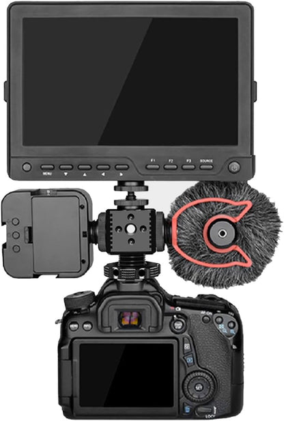 Cold Shoe Mount Adapter,Cold Shoe Extension - Triple Shoe Mount Extender for Camera,Monitor,Flash Accessories, Bracket for Led Lights,Microphones,Audio Recorder,Video Camera,Cage Accessories