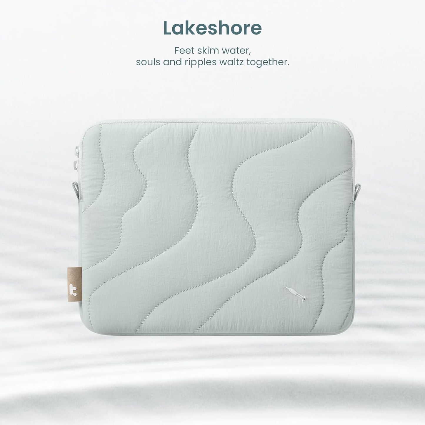 tomtoc 360 Protective Puffy Tablet Sleeve for iPad Pro 11-inch (M4/(4th/3rd/2nd/1st Gen), iPad Air 11-inch (M3) 2025/(M2) 2024 with Magic Keyboard/Smart Keyboard, Quilted Soft Puffer iPad Case