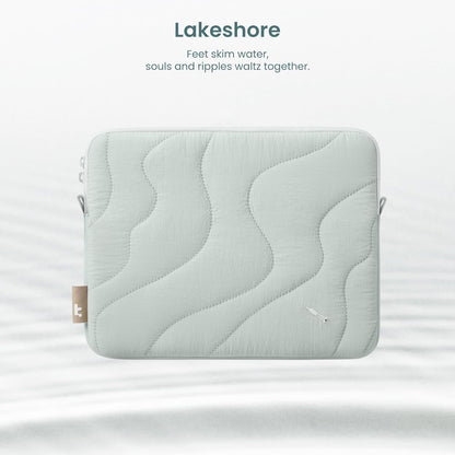 tomtoc 360 Protective Puffy Tablet Sleeve for iPad Pro 11-inch (M4/(4th/3rd/2nd/1st Gen), iPad Air 11-inch (M3) 2025/(M2) 2024 with Magic Keyboard/Smart Keyboard, Quilted Soft Puffer iPad Case