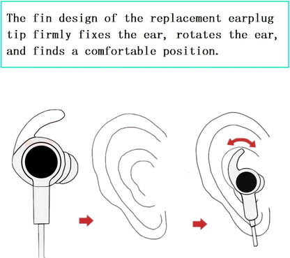 Silicone Earbud Tips 3 Pairs Small Eartips Compatible with Bose QuietComfort Earbuds and Sport Earbuds