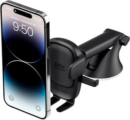 iOttie Easy One Touch Advanced Universal Car Mount Dashboard & Windshield Suction Cup Phone Holder for iPhone Samsung, Google, All Smartphones