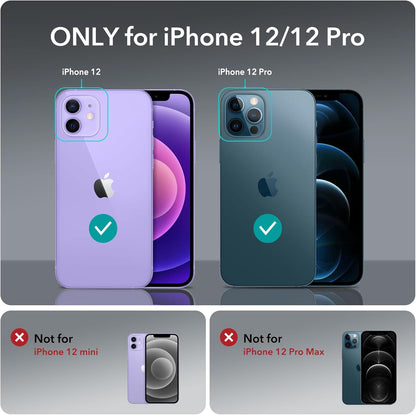 ESR 3 Pack for iPhone 12, iPhone 12 Pro Screen Protector, HD Clear Tempered Glass Scratch Resistant with Easy Installation Frame compatible with iPhone 12/12 Pro 6.1", Case-Friendly