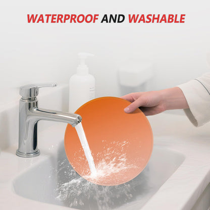 ITNRSIIET Mouse Pad Non-Slip Rubber Base Smooth Surface Stitched Edges Waterproof Durable Compatible with All Mice for Office & Gaming, Desk Accessory, Diameter 8.7 inch, Sunset Gradient