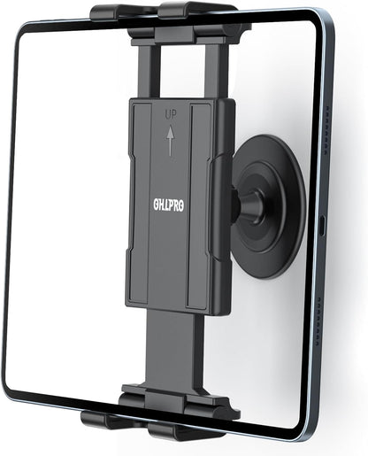 OHLPRO Tablet Wall Mount Holder for iPad, 360° Adjustable Swivel No-Drill 3M Adhesive Stand for Kitchen Compatible with 5-13 Inch Smartphones iPads Samsung Tab Fire HD Kindle & More Devices