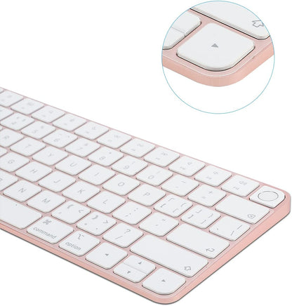 Keyboard Cover for New M4 iMac Magic Keyboard (Model A3118/A2449, Touch ID Version, w/o Numeric Key) - Ultra Thin, Protective and Clear Keyboard Cover Protector Skin