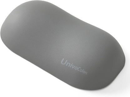 UnivoColors Design-Wave Wrist Rest, Artificial Sheepskin+Memory Foam+Ergonomic+Anti-Slip Gel, Resilience Support During Work and Gaming,Mouse Accessory,Grey