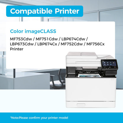 069H 069 Toner Cartridge Set MF753Cdw Compatible Replacement for Canon MF753Cdw Toner Cartridges 069H for Canon imageCLASS MF 753Cdw MF751Cdw LBP674Cdw Printer Ink Black Cyan Yellow Magenta 4 Pack