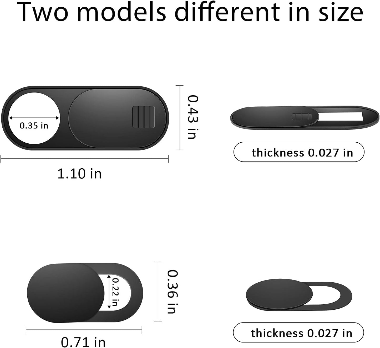 Laptop Camera Cover Slide, 12 Pack Webcam Cover, Phone Camera Cover, Ultra-Thin Computer Slide - Fits Most Laptop, Desktop, PC, Tablet, Smartphone to Protect Your Privacy and Security