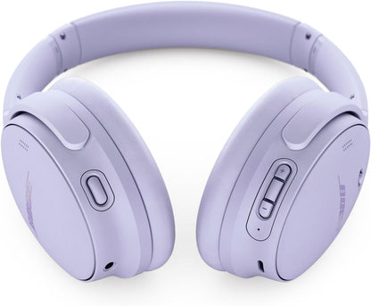 Bose QuietComfort Bluetooth Headphones, Wireless Headphones with Active Over Ear Noise Cancelling and Mic, Deep Bass, Up to 24 Hours of Playtime, Chilled Lilac - Limited Edition Color