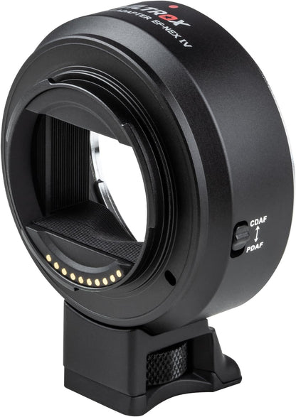 Viltrox EF-NEX IV Lens Adapter EF/EF-S Lens to E-Mount Auto Focus Lens Adapter Ring for Canon EOS EF/EF-S Lens to Sony E Mount Cameras A9 A9II A7IV A7III A7R A7 A6700 A6600 A6000 NEX-VG30 NEX-EA50