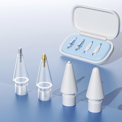 UPDENI Replacement Pencil Tips for Apple Pencil Tips,fine piont Pencil nibs fit for Apple 2nd 1st Gen USB-C,and Logitech Crayon Digital Pencil,iPod Pro Pencil 4 Pack Blue