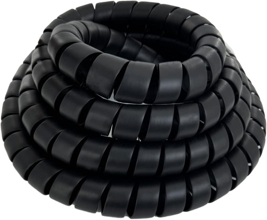 Spiral Wrap Hose Cable Protector - 1.58" OD x 12' Pre-Cut Lengths-Safe Hose Protector to Avoid Wear and Extend Life for Hydraulic Pneumatic Hoses