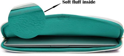 Canvaslove Pink Rose Laptop Sleeve Case Bag with Pocket for MacBook Air 13 inch,iPad Pro 13 inch and 13.3 inch-13.5 inch Laptops