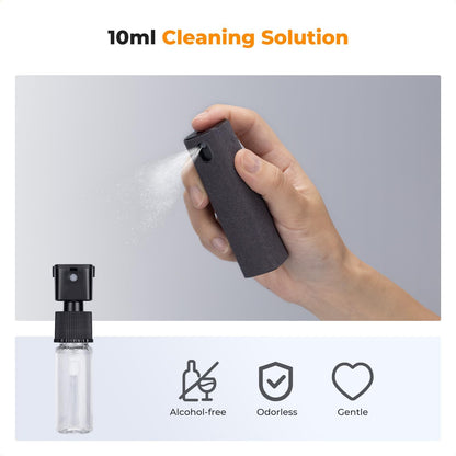 K&F Concept Touchscreen Screen Cleaner Kit 2 Pcs, for TV, Laptop, PC,Phone, Tablet and Car Screen Cleaner, Two in One Spray and Microfiber Cloth(Grey&Pink)
