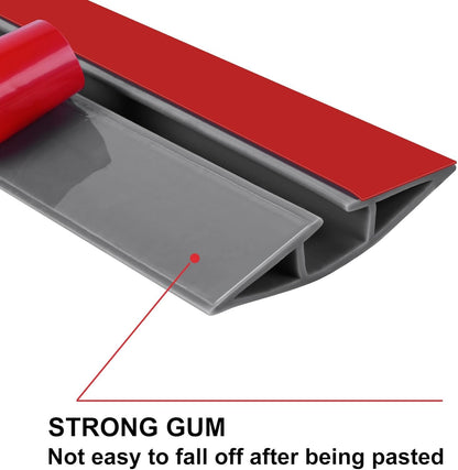 6.5Ft Floor Cord Cover Gray Silicone Cable Protector Easy to Install Wire Organizer and Hider for Home, Office, Garage (Gray-2m)