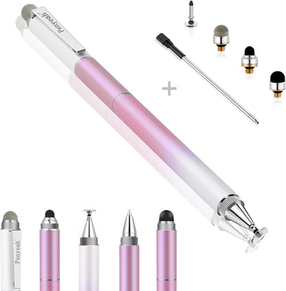 Penyeah Stylus Pens (4 in 1), Universal Phone/Tablet Stylus for iPhone/iPad/Pro/Mini/Android/Samsung/Fire and All Capacitive Touch Screens - Dream Pink