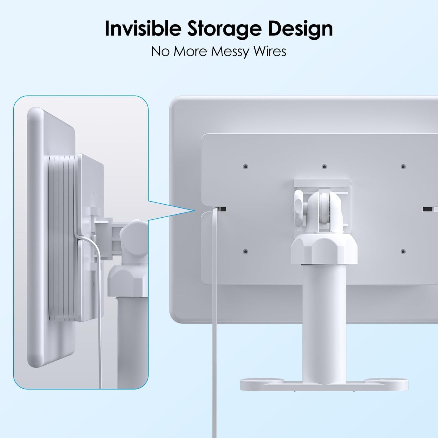 6W Solar Panel for Ring Spotlight Cam Battery & Stick Up Cam Battery, High-Efficiency Solar Charger with 360° Adjustable Retractable Bracket & 10ft Cable (3 Pack)
