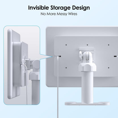 6W Solar Panel for Ring Spotlight Cam Battery & Stick Up Cam Battery, High-Efficiency Solar Charger with 360° Adjustable Retractable Bracket & 10ft Cable (3 Pack)