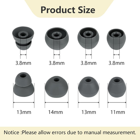 Ear Bud Covers Silicone Replacement Earbud Tips Compatible with Powerbeats Pro Beats Wireless Earphone Headphone Ear Tips 4 Pairs