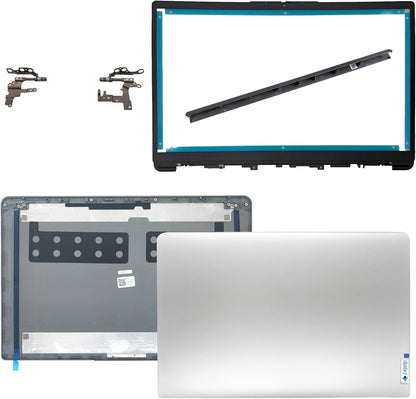 Replacement LCD Cover Back With Hings Front Bezel With Hinges Cap for Lenovo Ideapad 1-15ADA7 82R1, 1 15AMN7 82VG, 1 15ALC7 82R4 Series Laptop Rear Case Top Lid 5CB1M48453 5CB1F36621 5CB1F36618