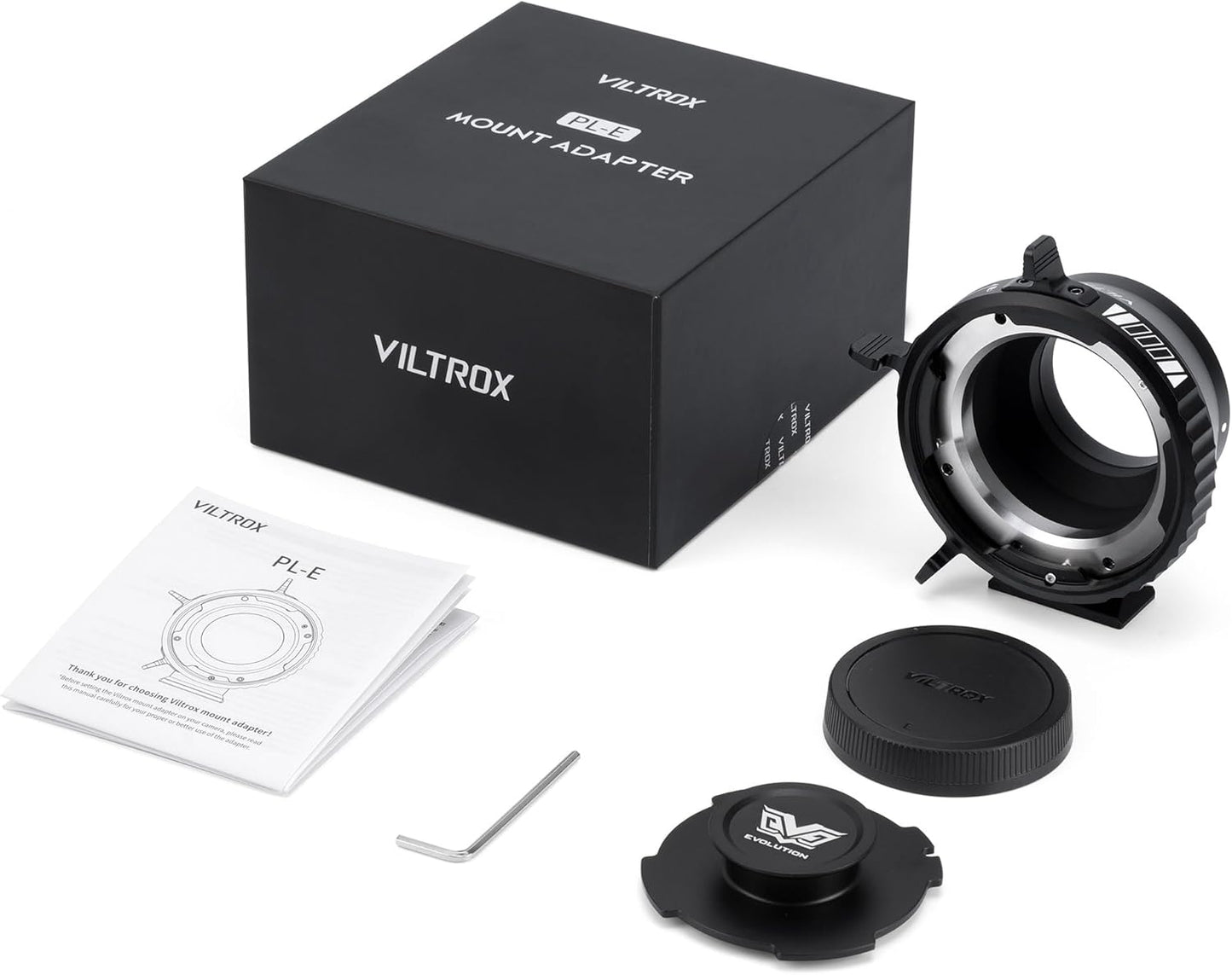 VILTROX PL-E Lens Mount Adapter with Rotary Lock Compatible with PL Lens to Sony E/NEX Mount Cameras A7S3/FS7/5/FX9 /A7R4/R3/a Series/Nex Series