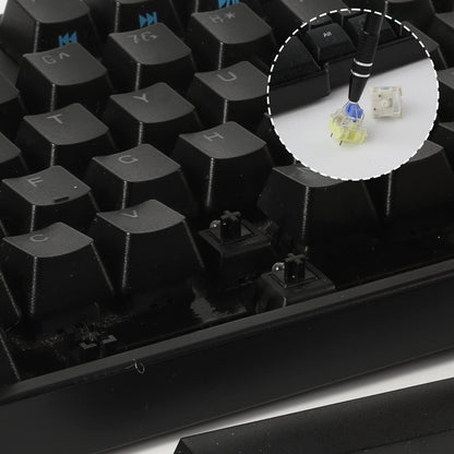 Keyboard Remover Tool Kit-7-Piece Set, Keycap Puller Include 5g Keyboard Lube, Switch Puller, Lubricating Pen, Cleaning Brush, Tweezers, 4-Jaw Gripper, and Key Cap Puller