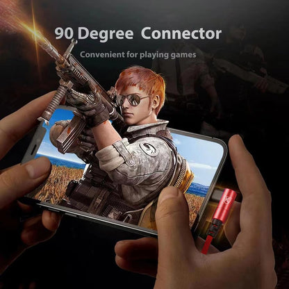 3Pack 90 Degree Lightning Cable, iPhone Charger Cable 6ft, [Apple MFi Certified] Long Fast Charging Cord Compatible for iPhone 14/13/12/11/Pro/Max/Mini/X/Plus/8/7/6/Plus - Red