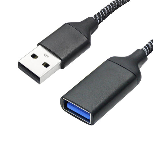 USB Splitter Cable 1FT, USB A Male to Dual USB A Female Y Splitter Adapter 1 in 2 Out, Power & Data with OTG Function Intelligent Chip, for Smartphone, Laptop, Car etc