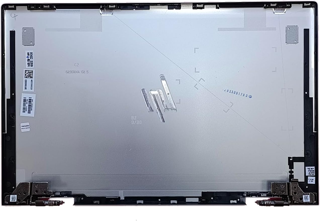 Replacement Laptop LCD Cover Back Rear Top Lid with Hinges for HP Envy X360 15-ED 15M-ED 15T-ED L93203-001 L93204-001 (Silver)