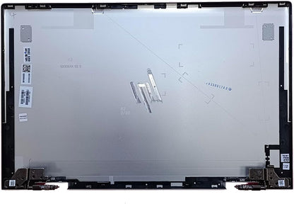 Replacement Laptop LCD Cover Back Rear Top Lid with Hinges for HP Envy X360 15-ED 15M-ED 15T-ED L93203-001 L93204-001 (Silver)