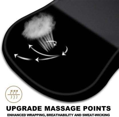 Mouse Pad Wrist Support, Ergonomic Mouse Pad with Massage Dot, Comfortable Computer Mouse Pad for Laptop, Wrist Rest Pain Relief Mousepad with Non-Slip PU Base for Office & Home, 12 x 8 in