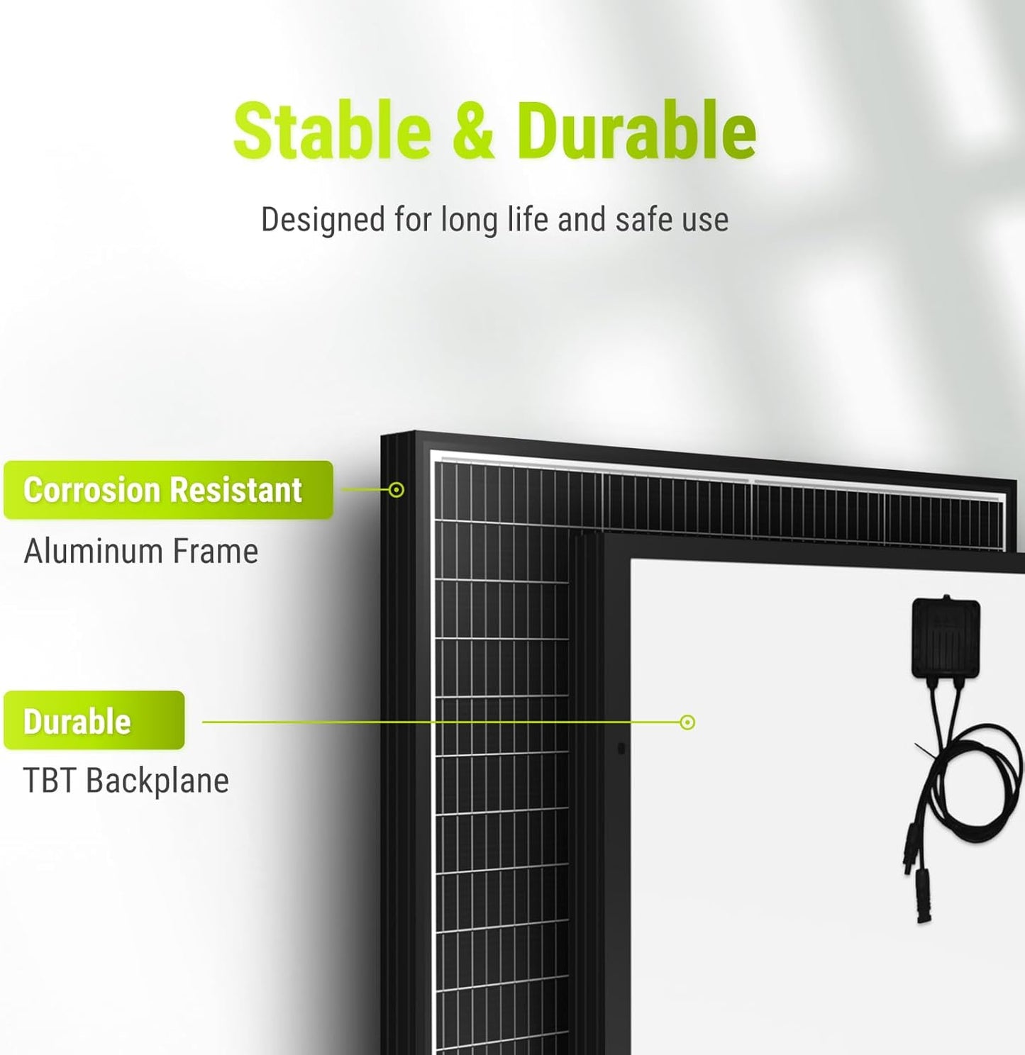 Newpowa 9BB Cell 200W Monocrystalline 200 Watt 12V Solar Panel High Efficiency RV Marine Boat Off Grid
