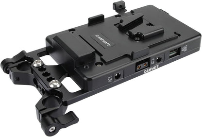 CAMVATE V Lock Mounting Plate Power Supply Splitter with 15mm Rod Clamp - 1524