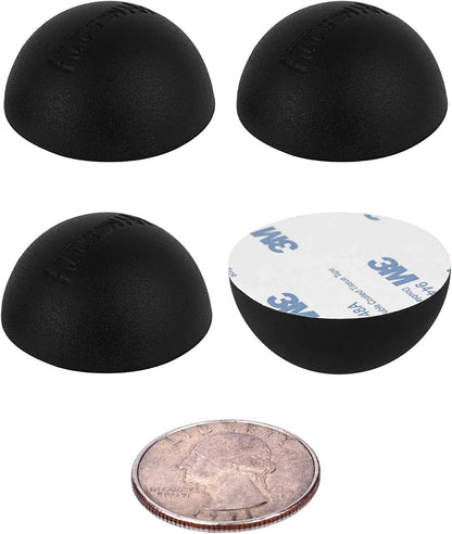Silicone Speaker Isolation Feet (4-Pack, 1") – Non-Skid Adhesive Pads for Turntable, Subwoofer & Audio Gear – Anti-Vibration Damping, 20 Duro Rubber