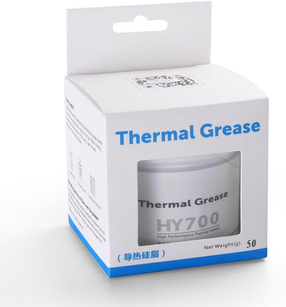 HY700-100g CPU Thermal Heatsink Grease Paste Compound Thermal Conductivity: >3.14W/m-k Carbon Based High Performance for CPU PC GPU PS5-100 Grams
