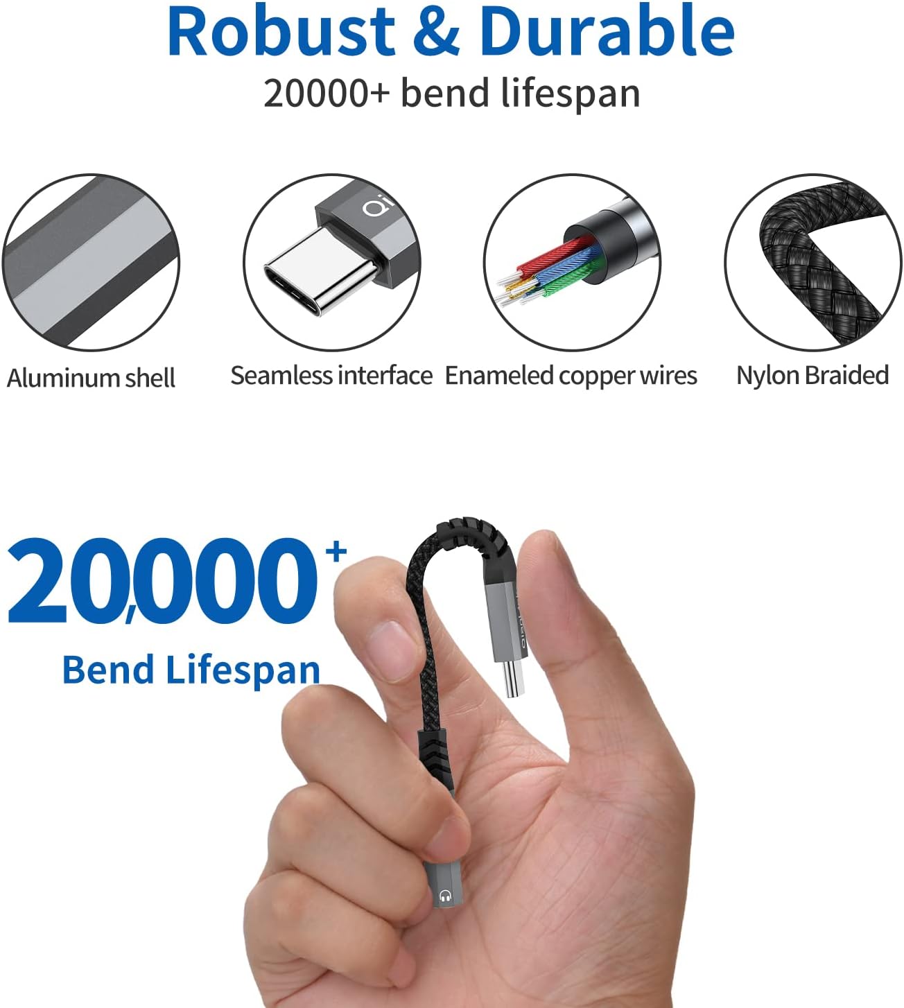 USB Type C to 3.5mm Female Headphone Jack Adapter, (2-Pack) USB C to Aux Audio Dongle Cable Cord for iPhone 15 16 17 Pro Max, Samsung Galaxy S25 S24 S23 S22 S21 S20 Ultra, Note 20, Pixel 8 9,iPad Pro