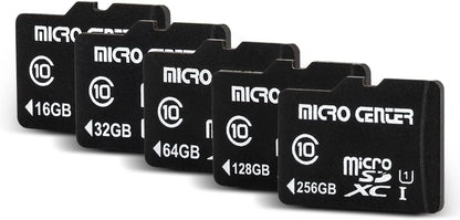 Micro Center 64GB Class 10 Micro SDXC Flash Memory Card 20 Pack with Adapter for Mobile Device Storage Phone, Tablet, Drone & Full HD Video Recording - 80MB/s UHS-I, C10, U1 (20 Pack)
