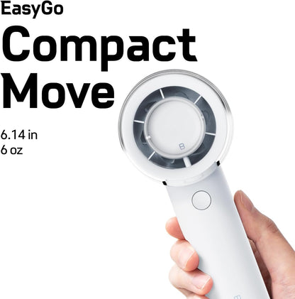 Bluefeel Portable Handheld Turbo Fan, 5-Speed Mini Personal Fan with Adjustable Turbo Mode, 16H Max Cooling Time, and 3000mAh USB Rechargeable Battery for Travel/Outdoor/Home/Office (Lime Green)