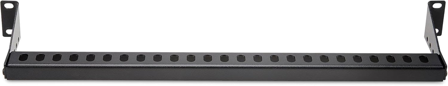 StarTech.com 1U Rack Mountable Cable Lacing Bar w/Adjustable Depth, Cable Support Guide for Organized 19" Racks/Cabinets, Horizontal Cable Guide for Patch Panels/Switches/PDUs (12S-Cable-Lacing-BAR)