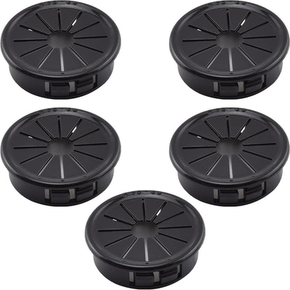 Aifeier ET 1-3/8 Inch Cable Grommets Petal-Shaped Buckle Type Wire Hole Cover for Cord Management and Protection of Cabinet, 5PCS 35mm