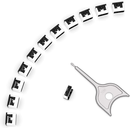 12PCS USB Metal Port Lock Blocker with 1 Key - Secure USB-A Port Protector for PC/Laptop, Anti-Theft Data Security Lock, Dust & Moisture Proof Cover, Removable Type-A Connector Black